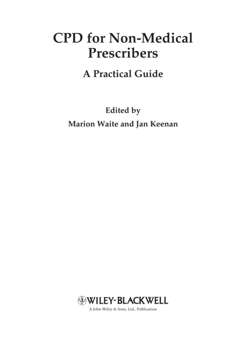 Cover image for book CPD for Non-Medical Prescribers: A Practical Guide