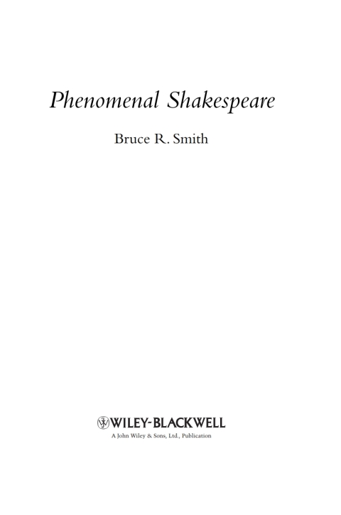 Cover image for book Phenomenal Shakespeare