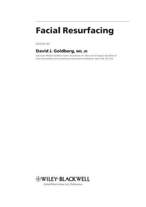 Cover image for book Facial Resurfacing
