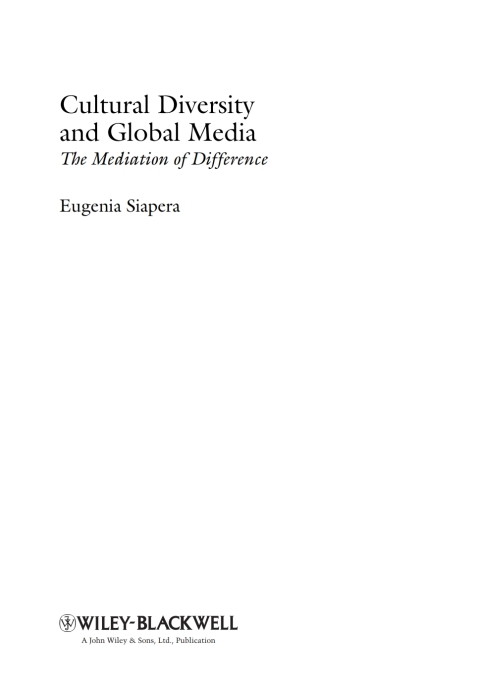 Cover image for book Cultural Diversity and Global Media