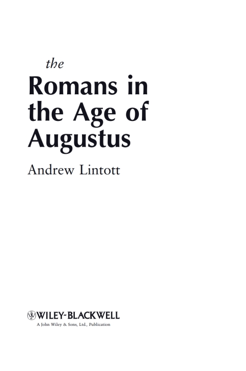 Cover image for book The Romans in the Age of Augustus