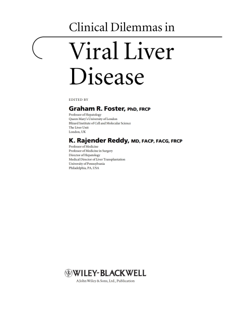 Cover image for book Clinical Dilemmas in Viral Liver Disease