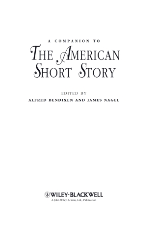 A Companion to the American Short Story