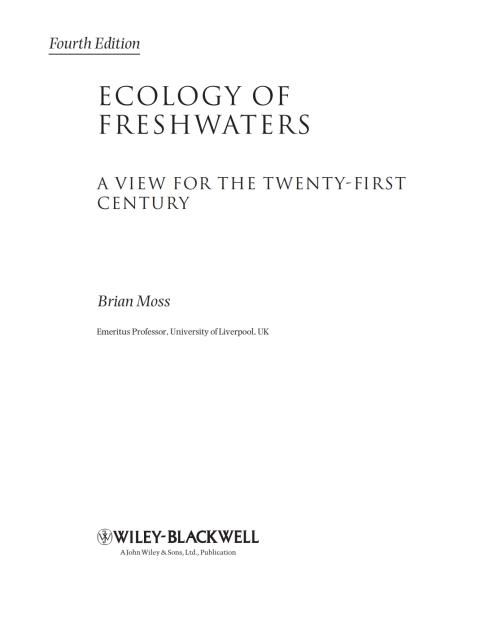 Ecology of Fresh Waters 