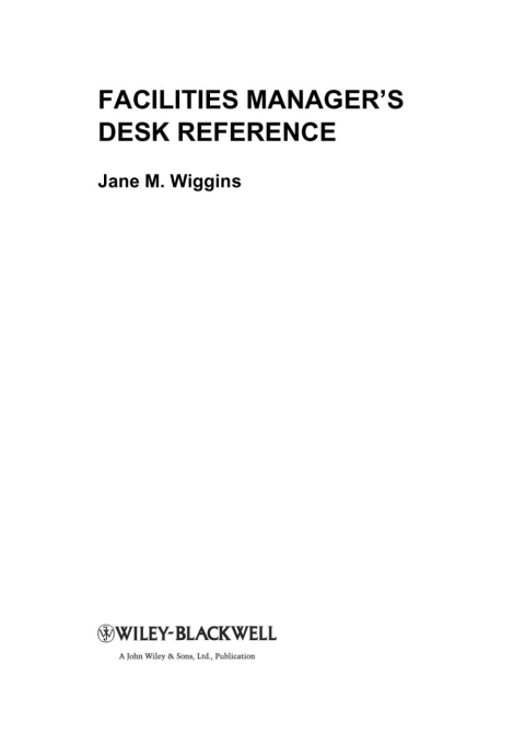 Cover image for book Facilities Manager's Desk Reference
