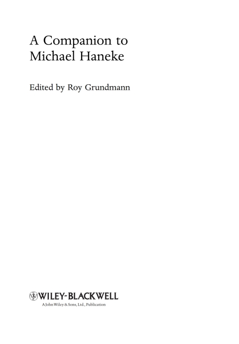 Cover image for book A Companion to Michael Haneke