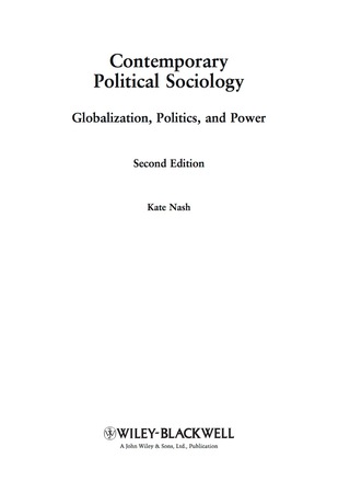 Contemporary Political Sociology: Globalization, Politics and Power