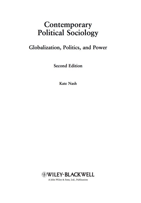 Contemporary Political Sociology: Globalization, Politics and Power 