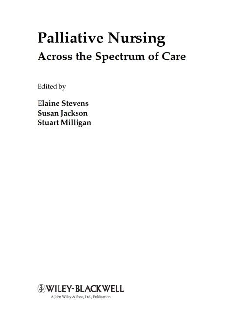 Cover image for book Palliative Nursing