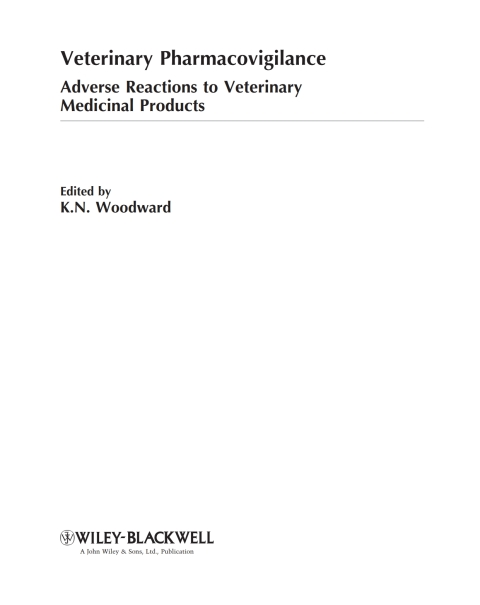 Cover image for book Veterinary Pharmacovigilance