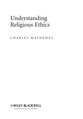 Understanding Religious Ethics