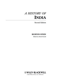 Titelbild: A History of India, 2nd Edition 2nd edition 9781405195096