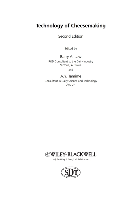Cover image for book Technology of Cheesemaking