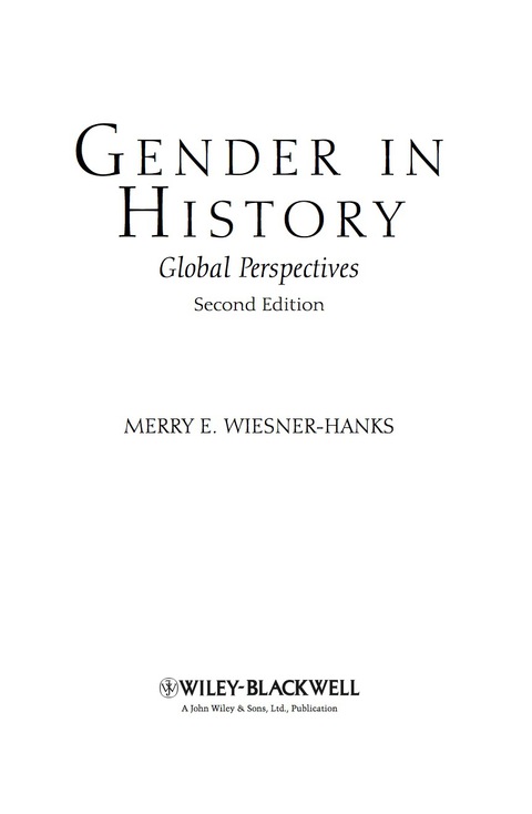 Gender in History: Global Perspectives 