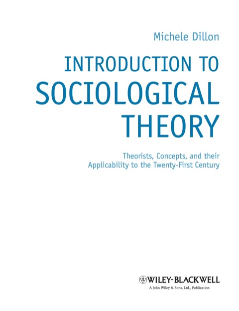 Cover image for book Introduction to Sociological Theory: Theorists, Concepts, and their Applicability to the Twenty-First Century