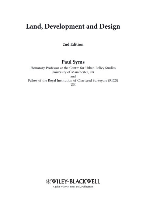 Cover image for book Land, Development and Design