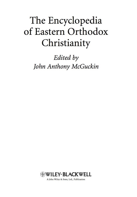 Cover image for book The Encyclopedia of Eastern Orthodox Christianity