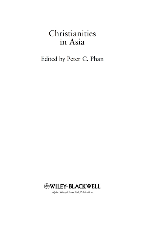 Cover image for book Christianities in Asia