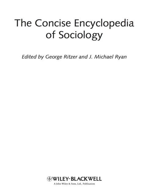 The Concise Encyclopedia of Sociology 