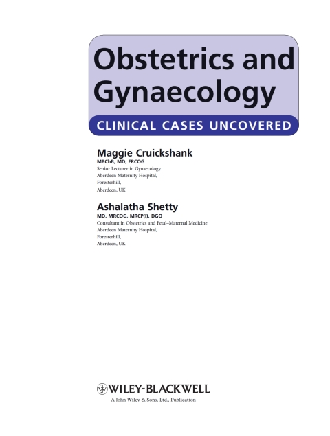Cover image for book Obstetrics and Gynaecology