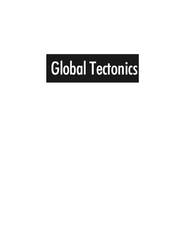 Global Tectonics