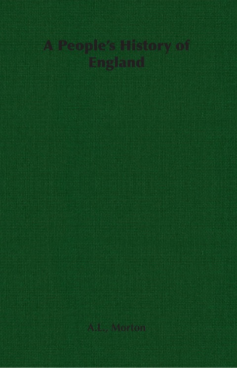 Cover image for book A People's History of England