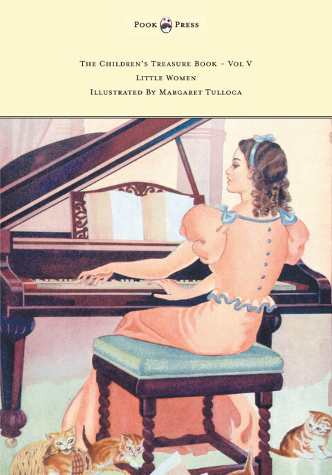 Cover image for book The Children's Treasure Book - Vol V - Little Women - Illustrated by Margaret Tulloca