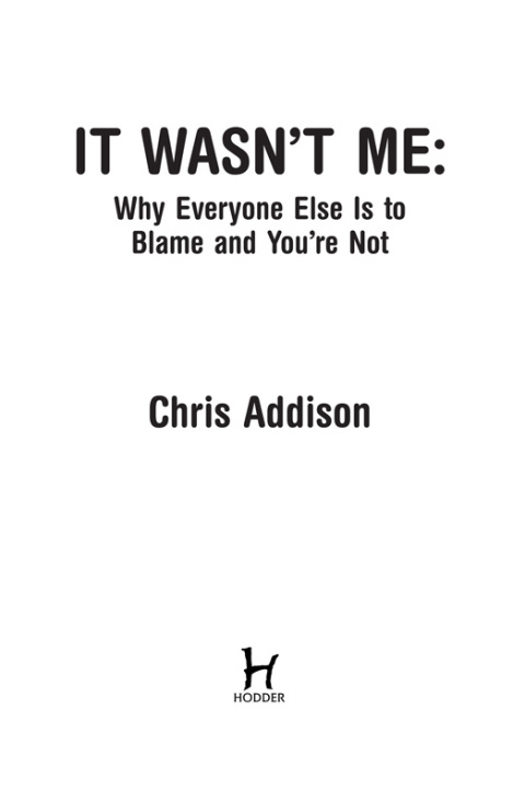 Cover image for book It Wasn't Me