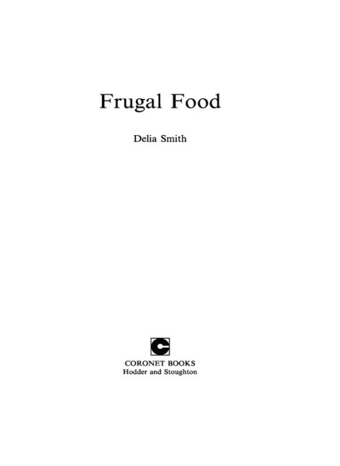 Cover image for book Delia's Frugal Food
