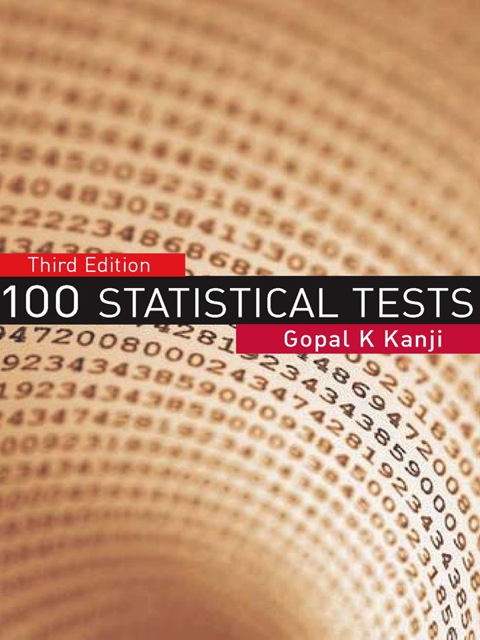 Cover image for book 100 Statistical Tests
