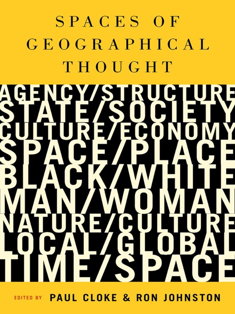 Cover image for book Spaces of Geographical Thought