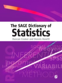 Cover image: The SAGE Dictionary of Statistics 1st edition 9780761941378
