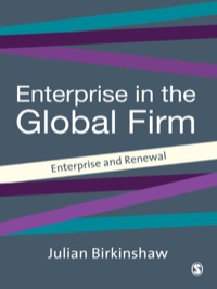 Cover image: Entrepreneurship in the Global Firm 1st edition 9780761958086