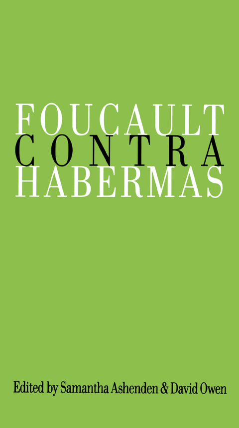 Cover image for book Foucault Contra Habermas