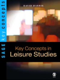 Cover image: Key Concepts in Leisure Studies 1st edition 9780761970583