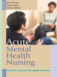 Cover image: Acute Mental Health Nursing 1st edition 9780761973195