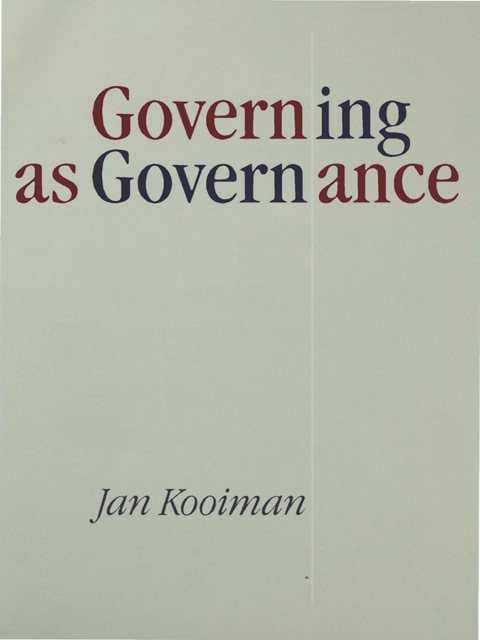 Cover image for book Governing as Governance