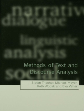 Methods of Text and Discourse Analysis in Search of Meaning