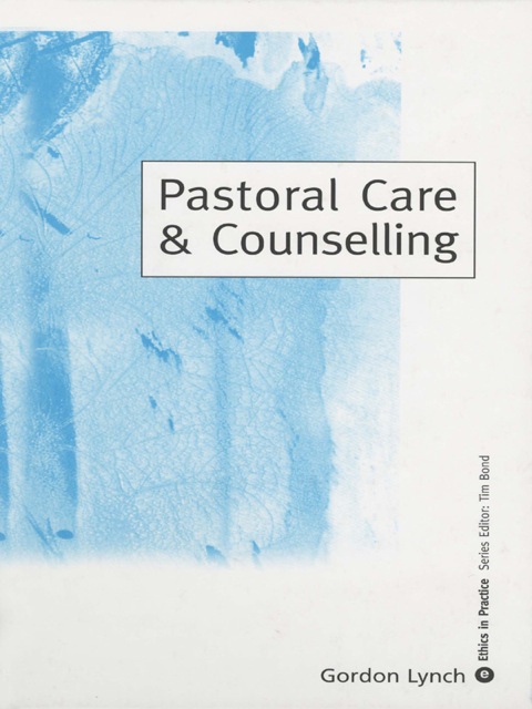Cover image for book Pastoral Care & Counselling