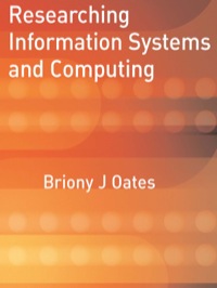 Cover image: Researching Information Systems and Computing 1st edition 9781412902236