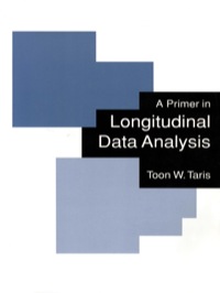 Cover image: A Primer in Longitudinal Data Analysis 1st edition 9780761960270