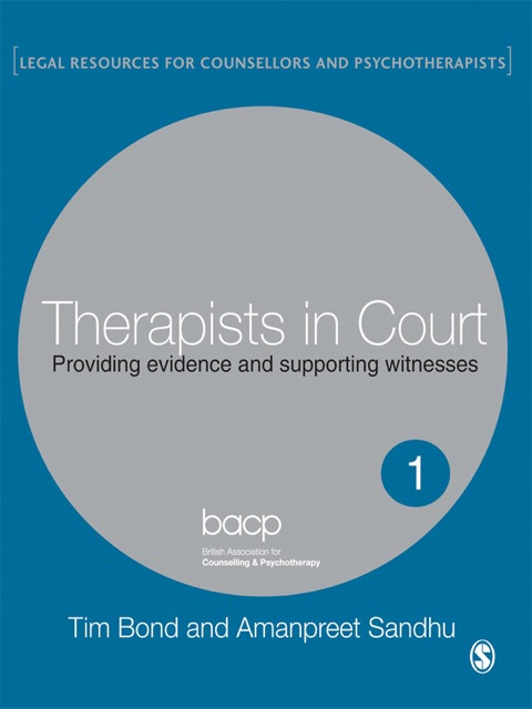 Cover image for book Therapists in Court