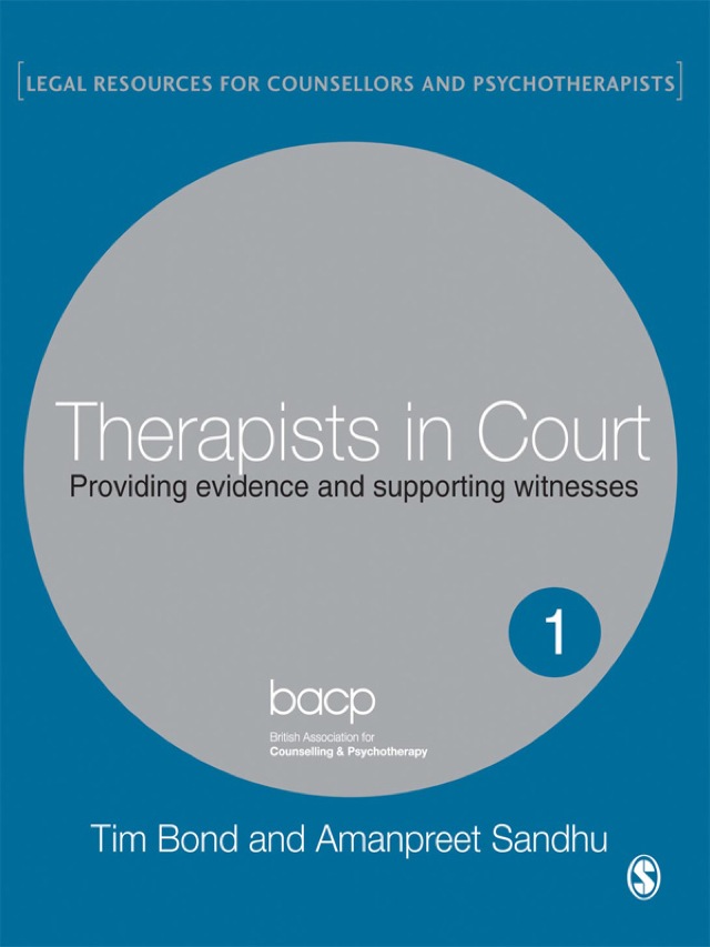 Therapists in Court Providing Evidence and Supporting Witnesses