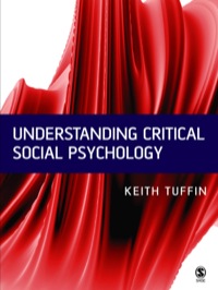 Cover image: Understanding Critical Social Psychology 1st edition 9780761954965