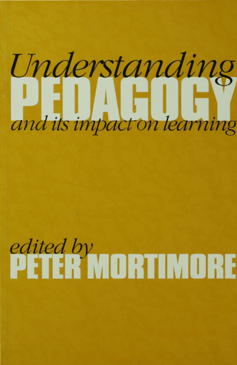 Cover image for book Understanding Pedagogy