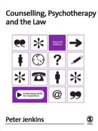 Cover image: Counselling, Psychotherapy and the Law 2nd edition 9781412900058