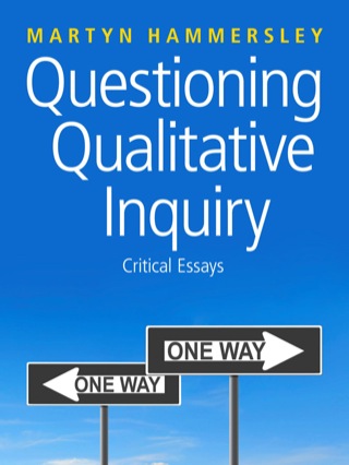 Questioning Qualitative Inquiry Critical Essays