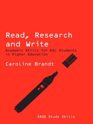 Read Research and Write Academic Skills for Esl Students in Higher Education