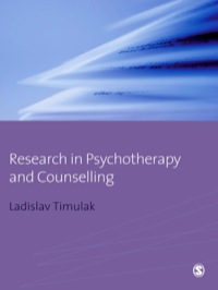 Cover image: Research in Psychotherapy and Counselling 1st edition 9781412945790
