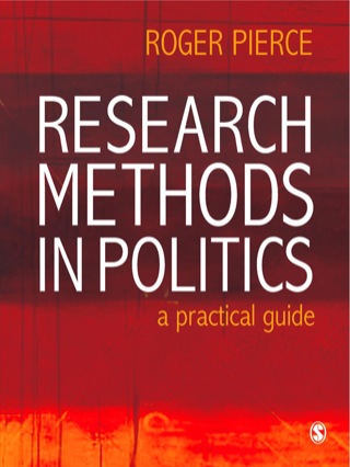 Research Methods in Politics a Practical Guide
